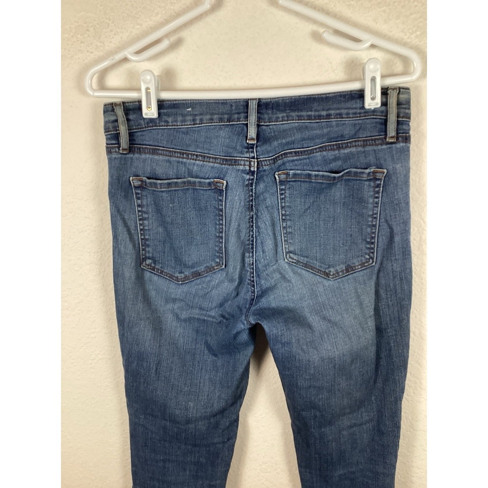 Ann Taylor Loft Womens Jeans Sz 28 Blue Denim Medium Wash Comfort Stain Good - Picture 7 of 9